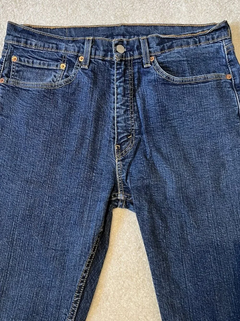 Levi's 505 Straight Leg Jeans 34x32 Dark Wash
